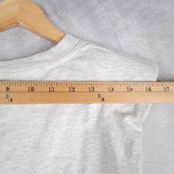 Aritzia Babaton Shoulder Pad Tank Top Womens Small Heathered Gray Sleeveless Tee - Picture 10 of 16